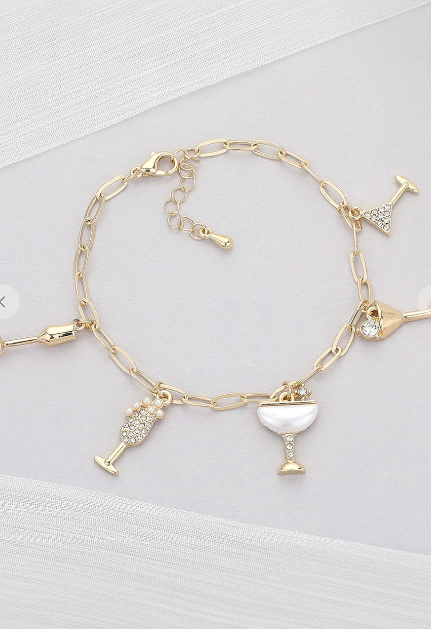 Cocktail Hour Charm Bracelet