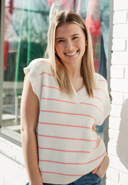 Hadlee Stripe Sweater Vest