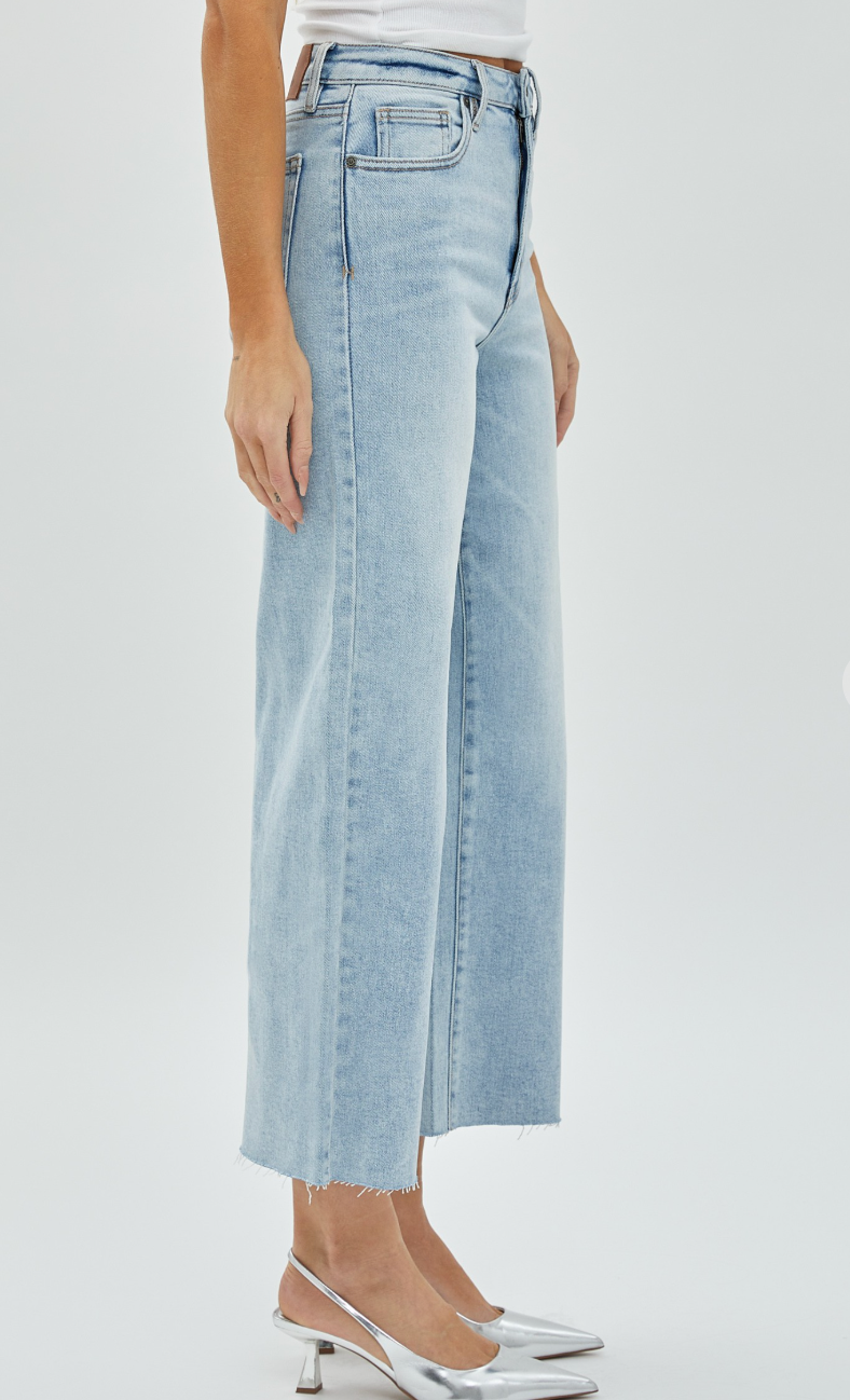 Light Blue Wide Leg Jeans