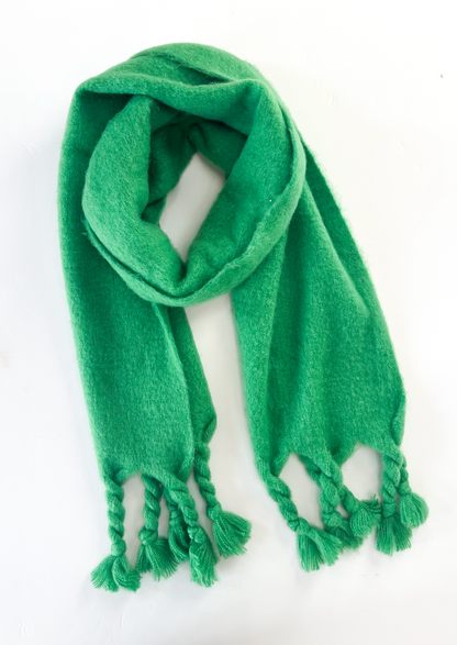 Green Chunky Blanket Scarf