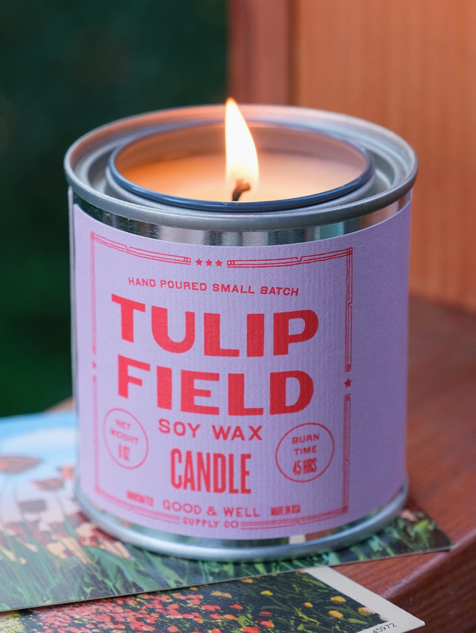 Tulip Field Soy Candle