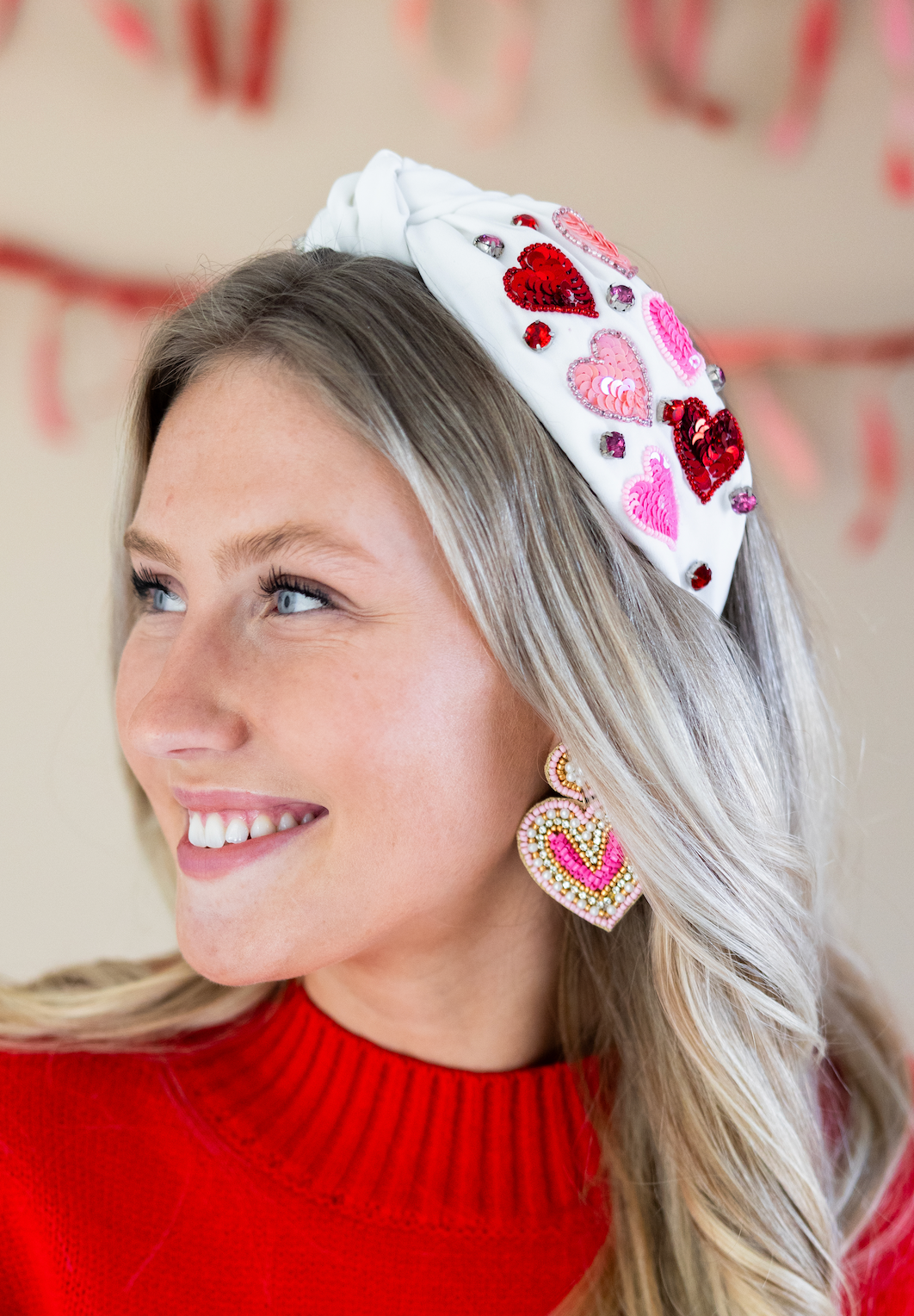 Valentine's Day Sequin Heart Headband