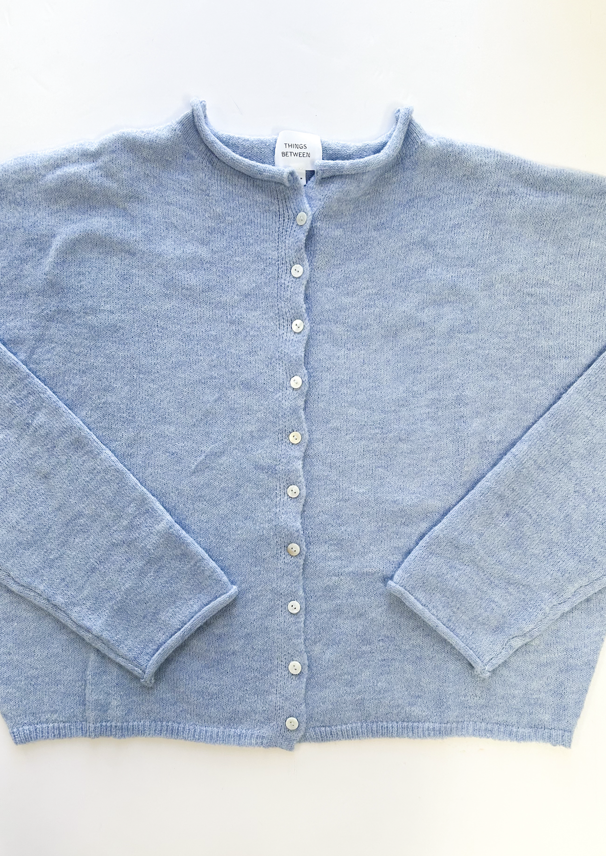 Button Down Cardi Sky