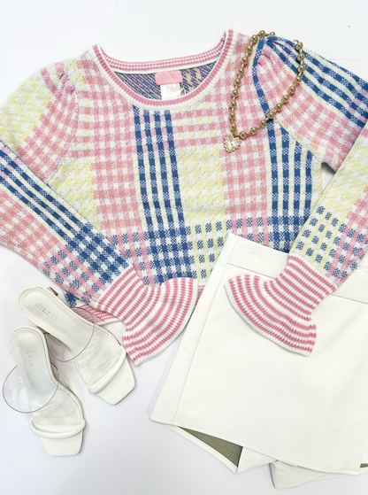 Taelyn Plaid Sweater