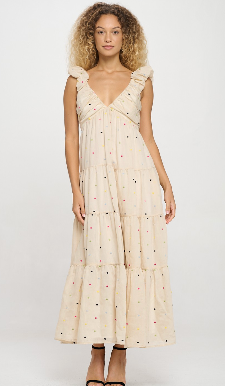 Confetti Dots Maxi Dress