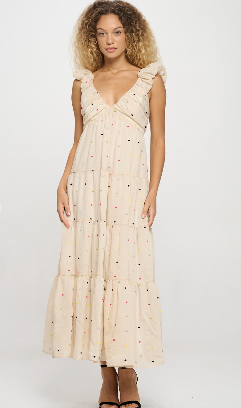 Confetti Dots Maxi Dress