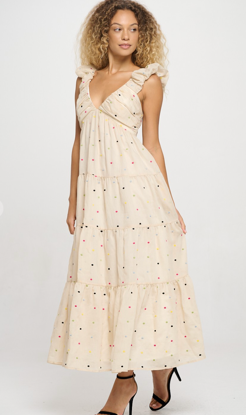 Confetti Dots Maxi Dress