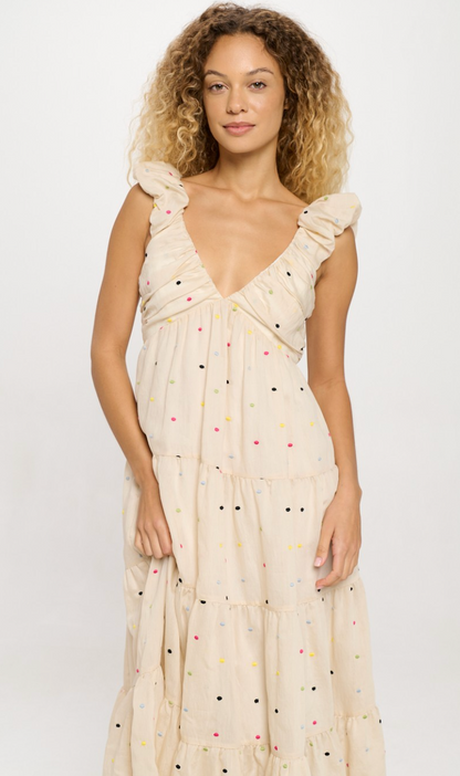 Confetti Dots Maxi Dress