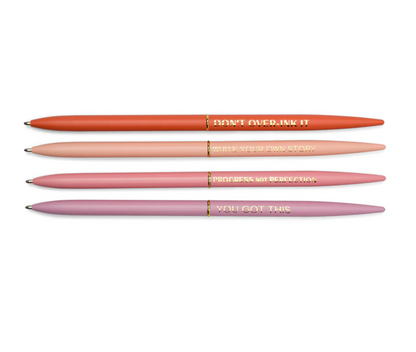 Twisty Pen Set of 4 Pink