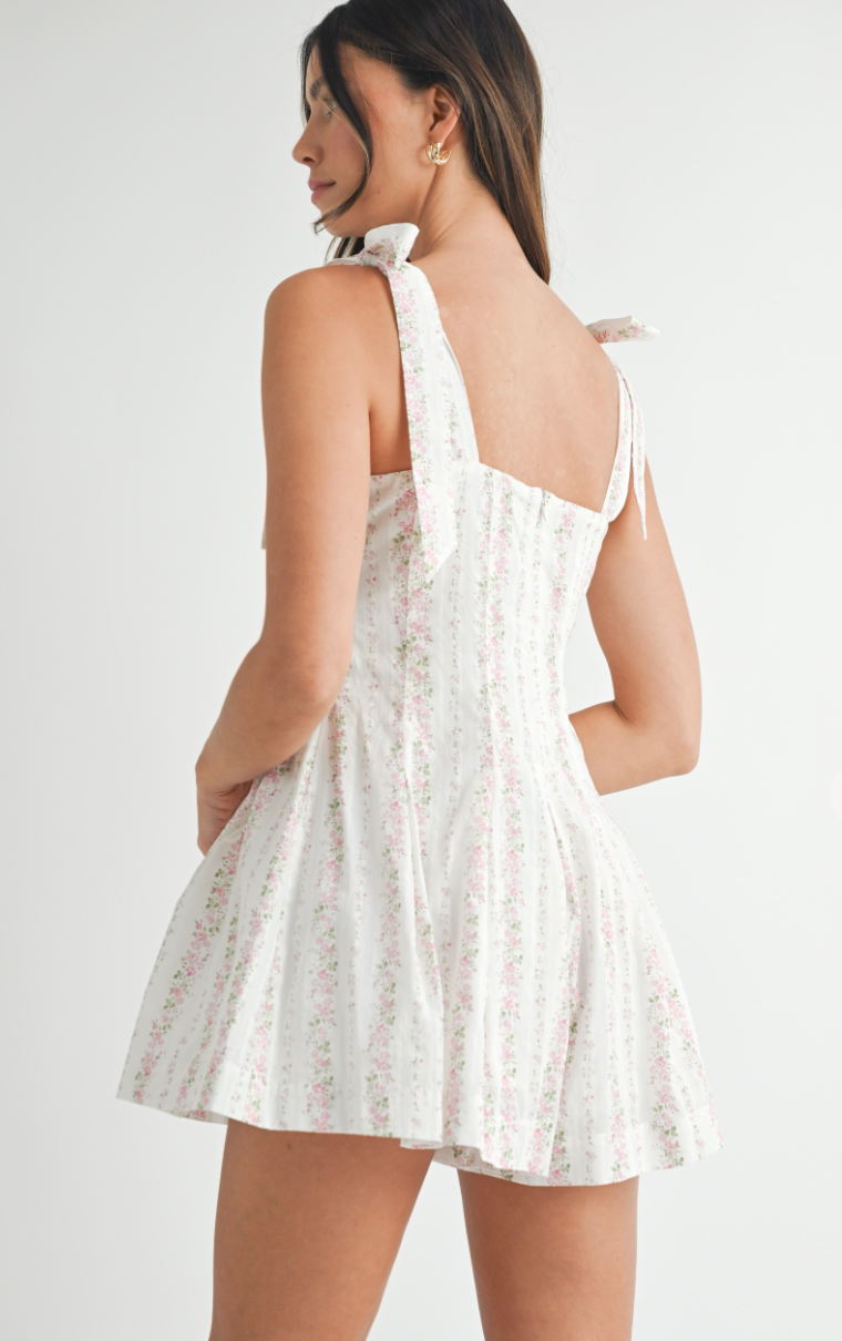 Hadley Floral Tie Shoulder Romper