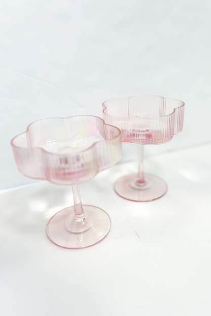 Flower Shaped Coupe Glass