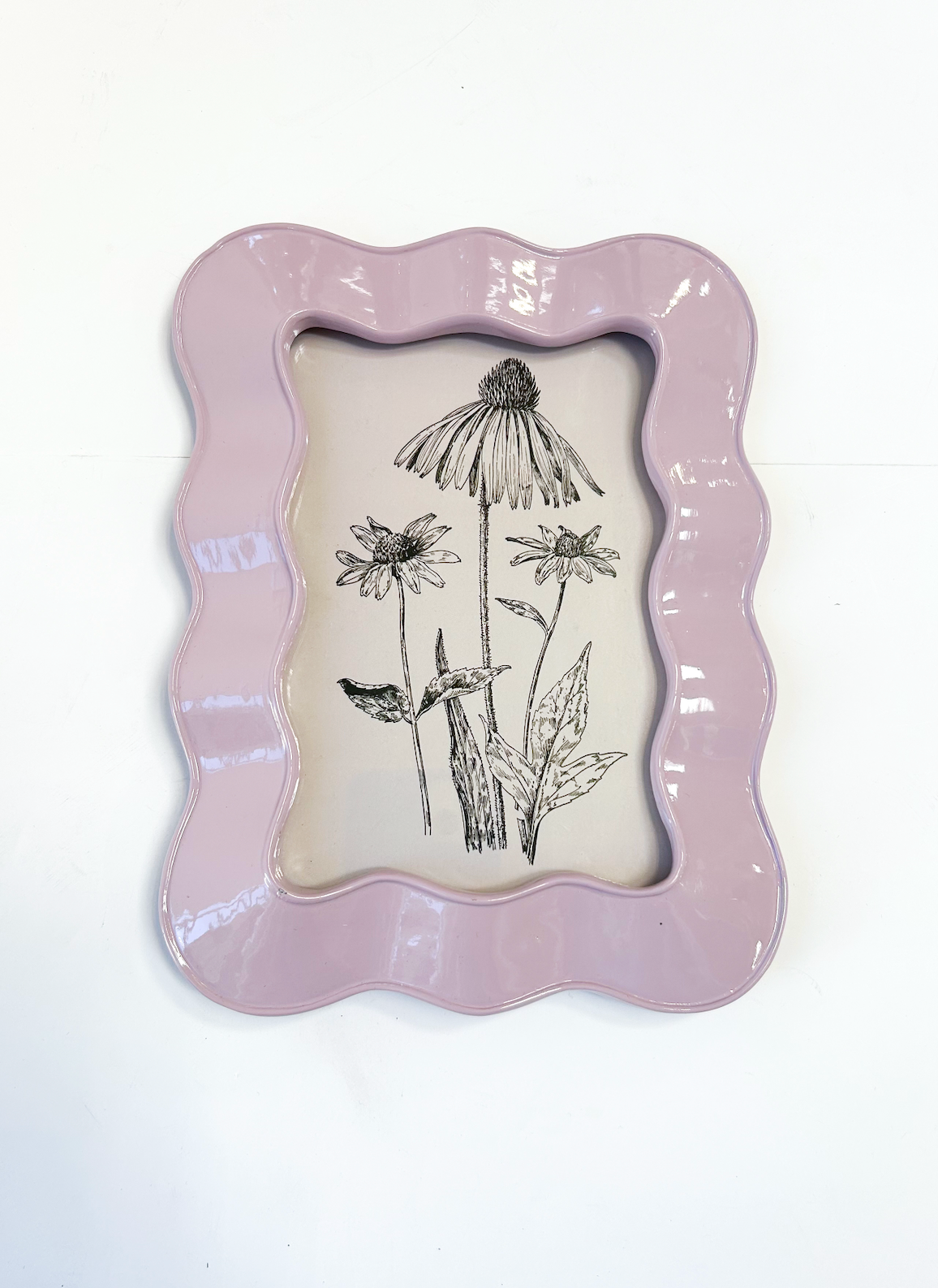 Wavy Resin Photo Frame - Lilac