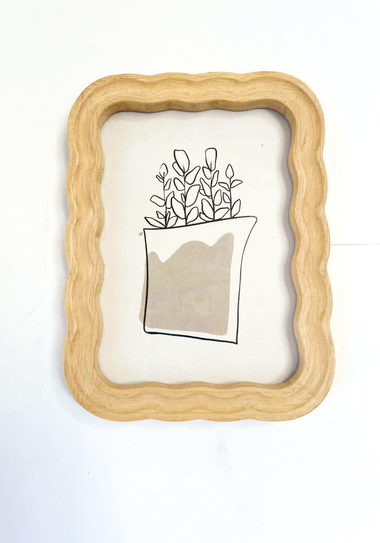 Scallop Light Wood Frame