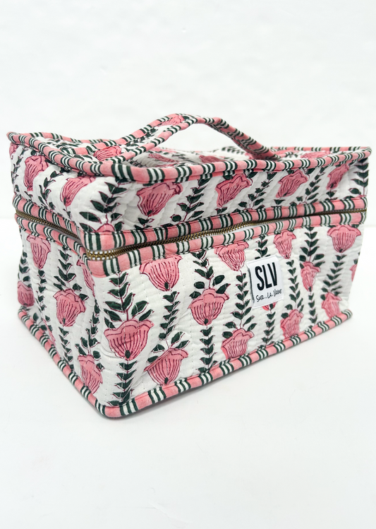 Camila Quilted Makeup Bag