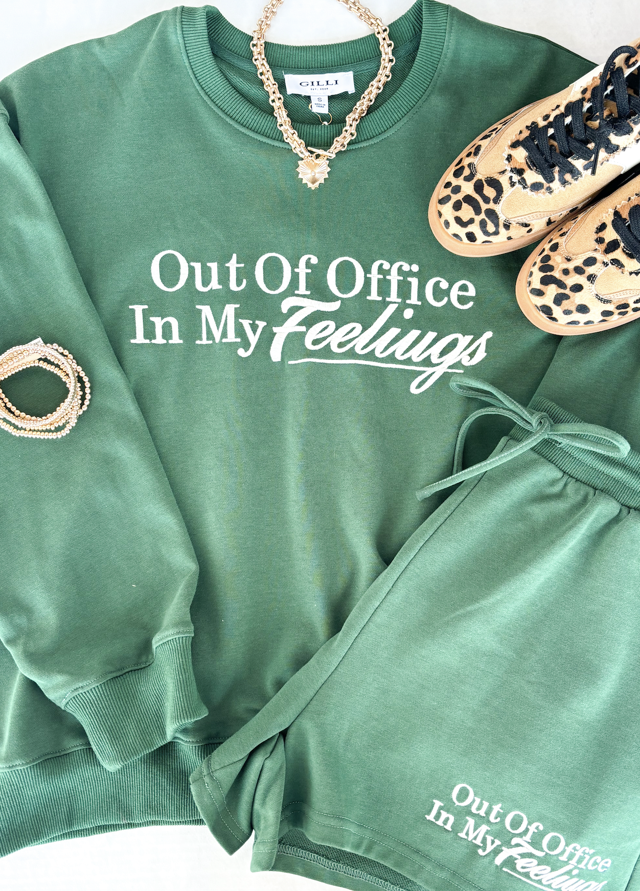 In My Feelings Sweatshirt Short Set of 2