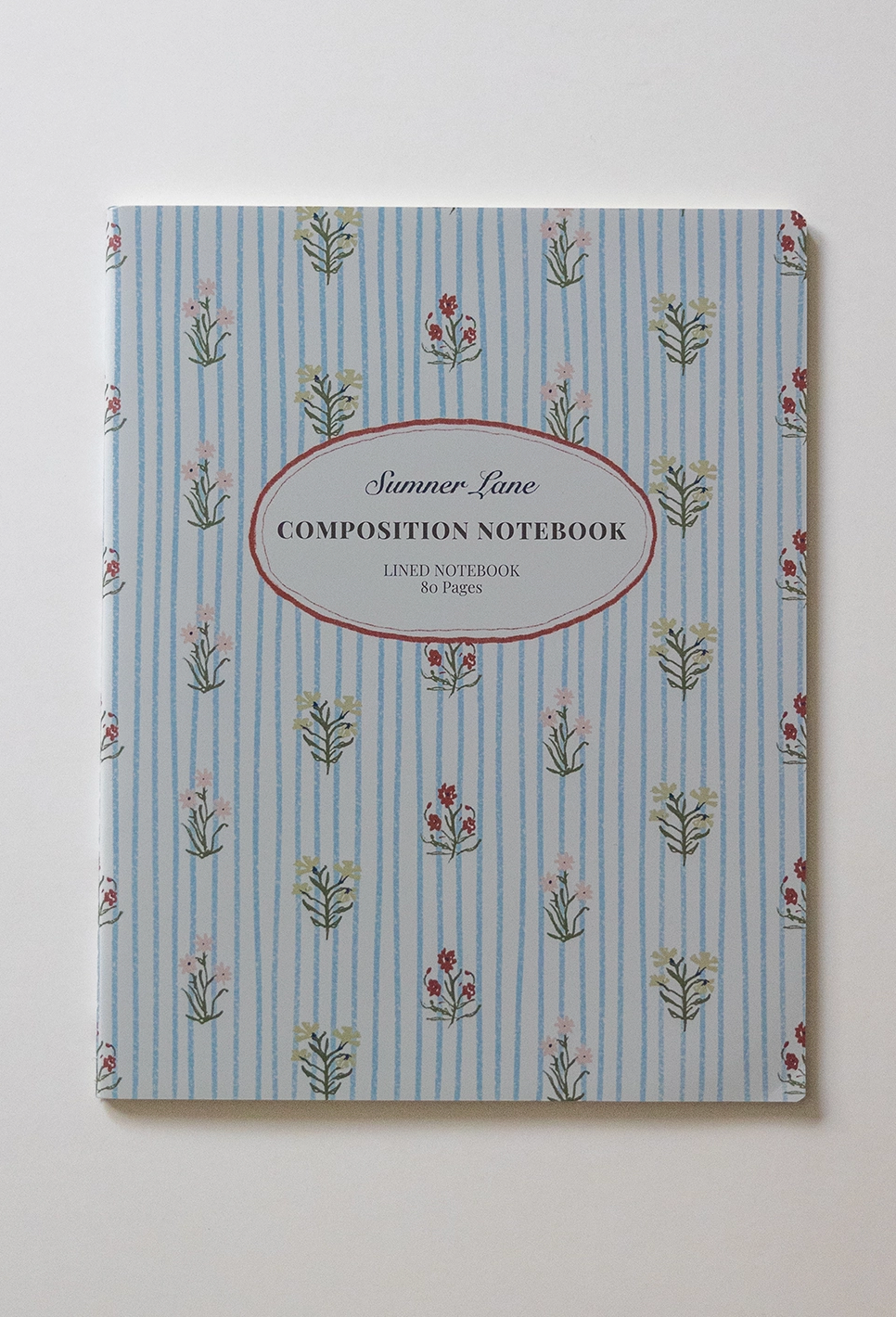 Floral Stripes Notebook