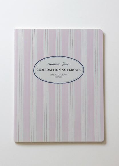 Pink Stripes Notebook