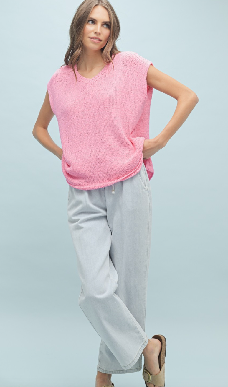 Pink Punch Knit Top