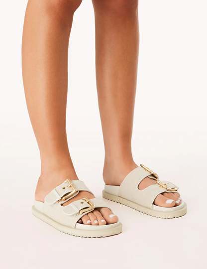 Tenzin Billini Linen Buckle Sandals