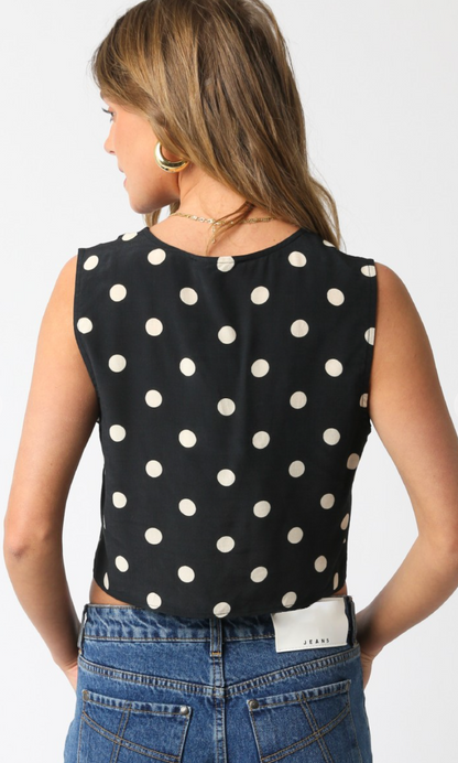 Polka Dot Ties Top