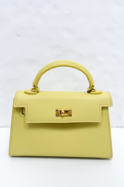 Lana Top Handle Purse Yellow