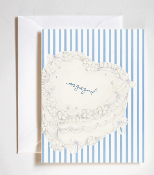 Engaged Cake Card