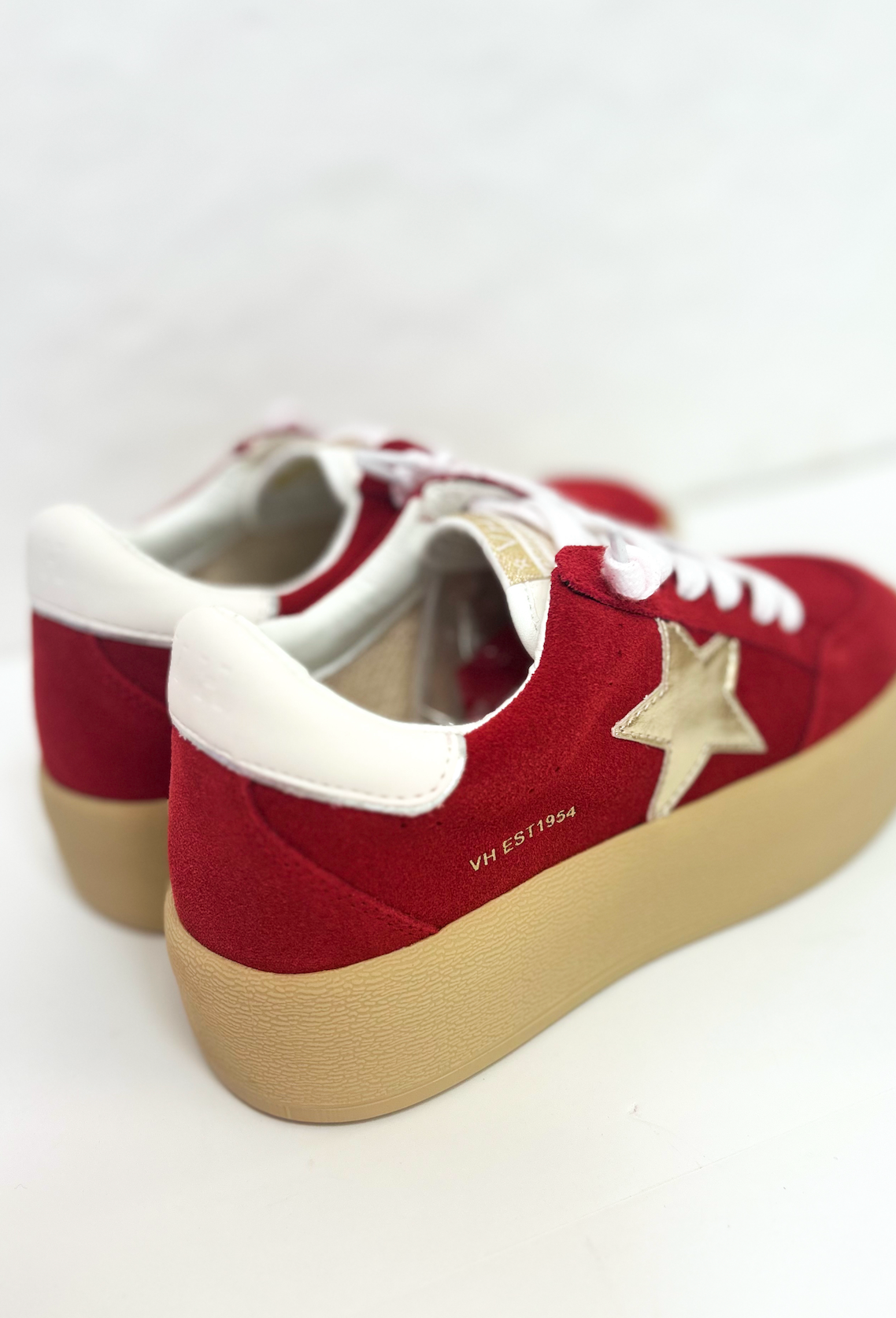 Vintage Havana Ream Red/Gold Sneakers