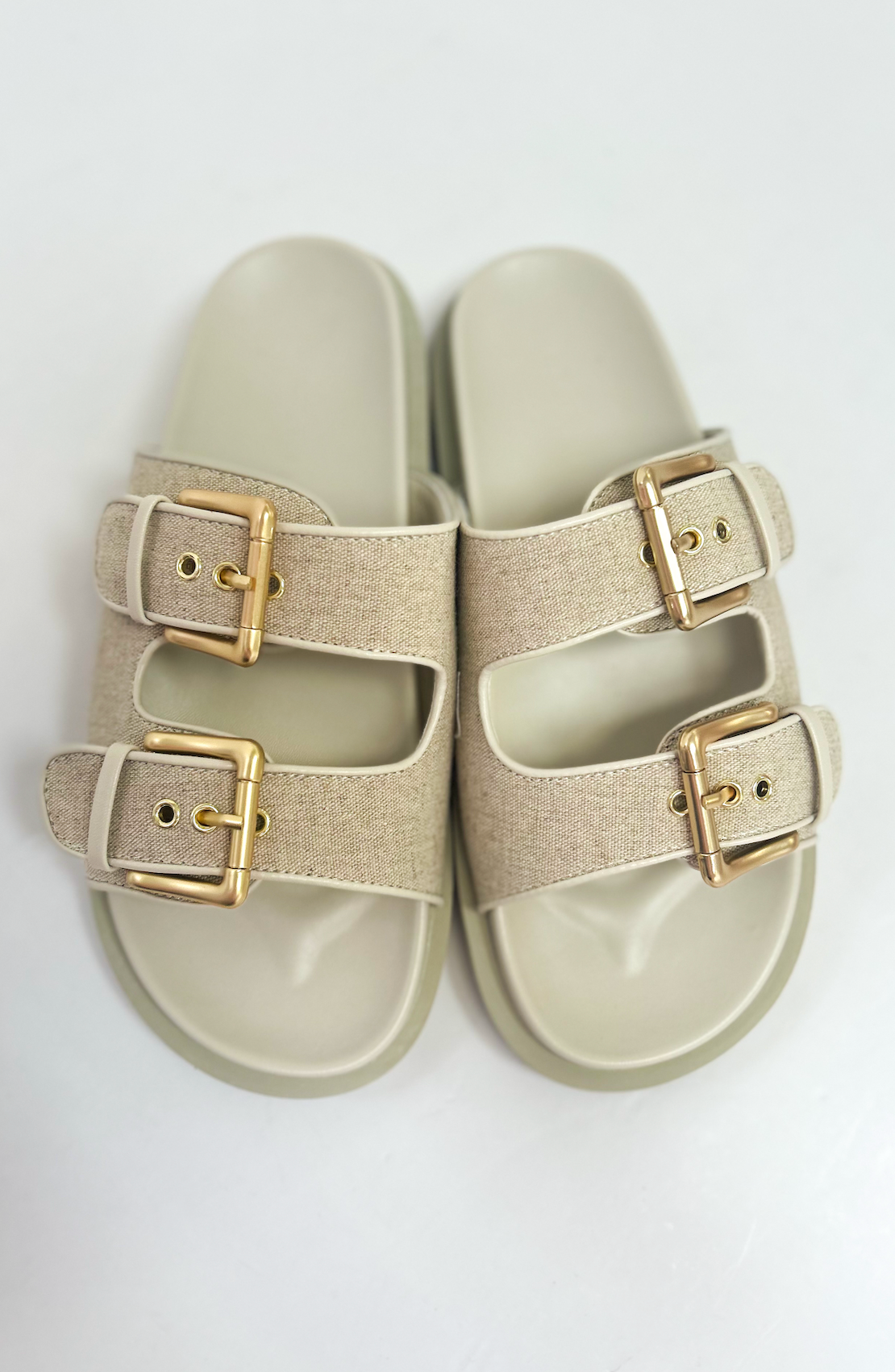 Tenzin Billini Linen Buckle Sandals