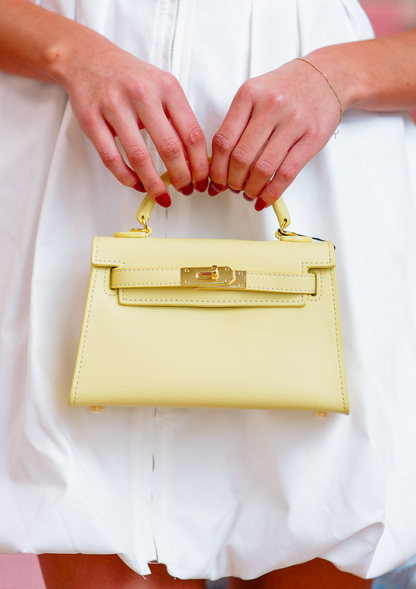 Lana Top Handle Purse Yellow