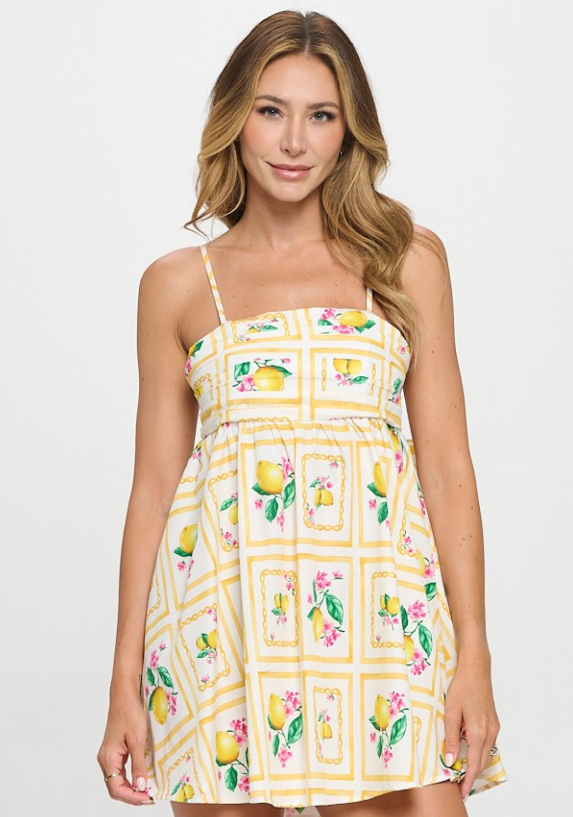 Santorini Lemons Strappy Dress