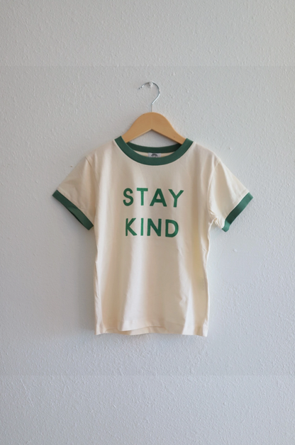 Stay Kind Ringer T-shirt - Clothe Boutique