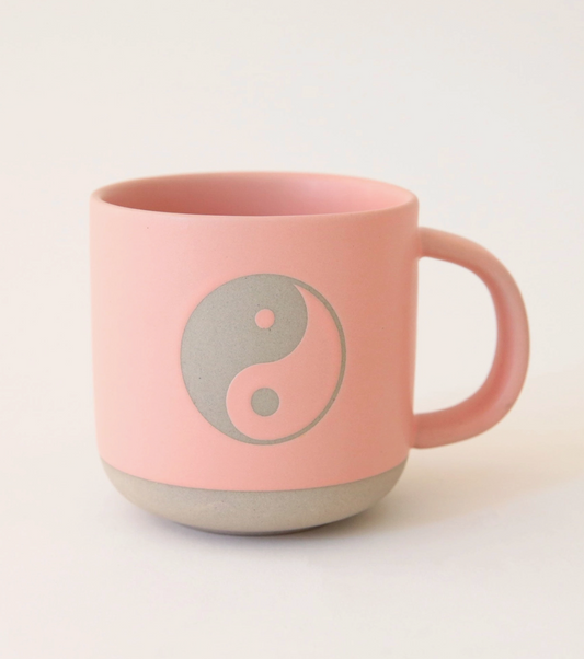 Yin Yang Clay Mug