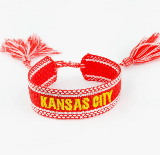 Kansas City Embroidered Bracelet