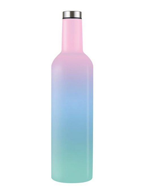 Ombre Stainless Steel Wine Bottle