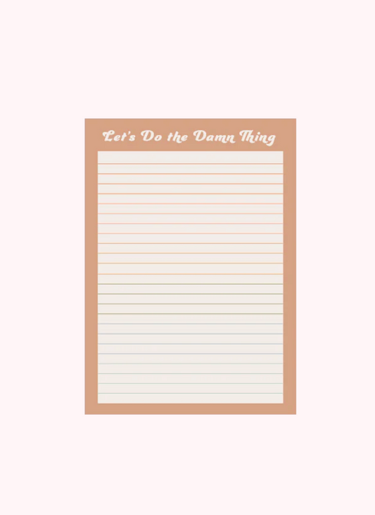 Do the Damn Thing Notepad