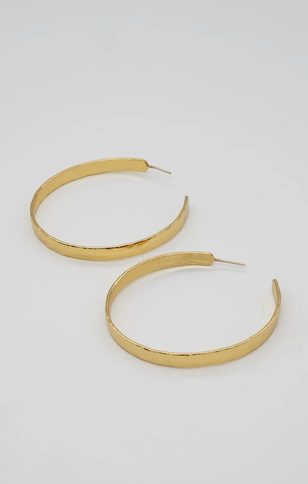 Perfect Love Hammered Hoops Big