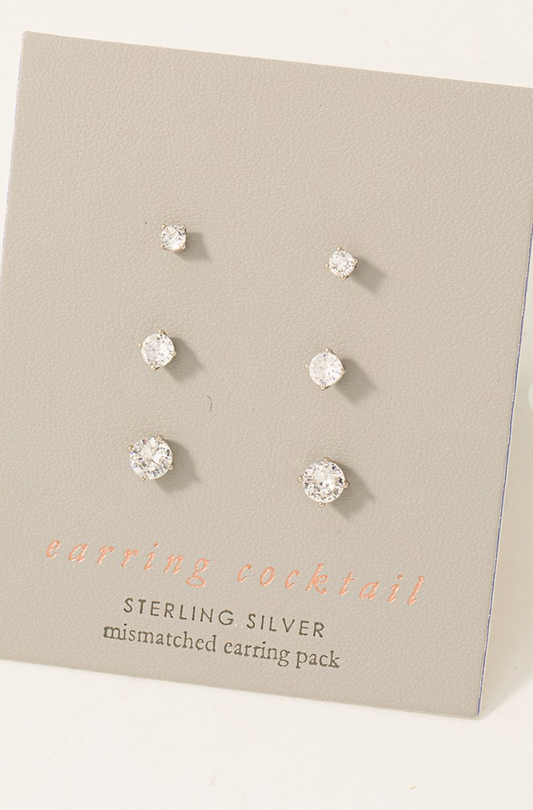 Sterling Stud Set Silver